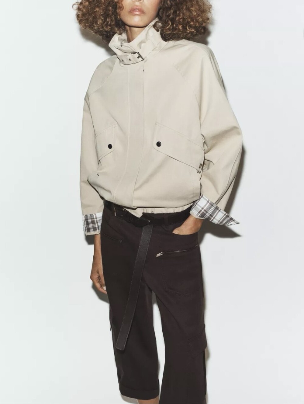 Zara HIGH-COLLAR BOMBER JACKET(S)